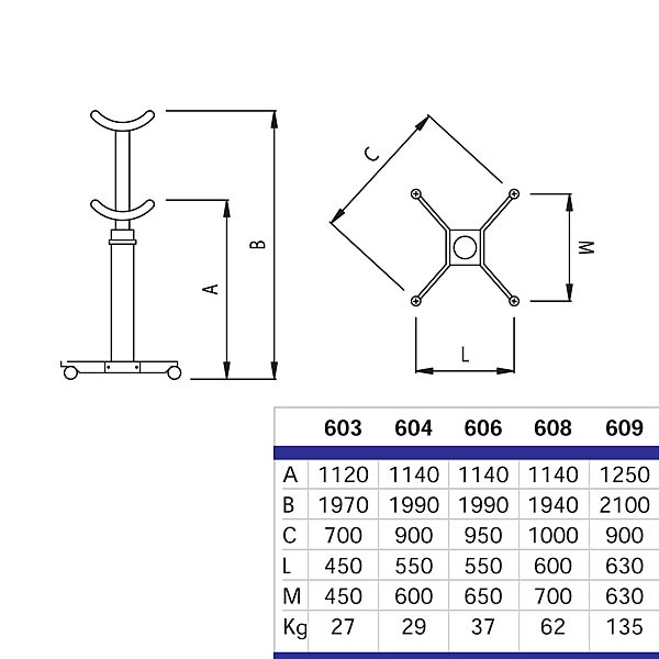 OMA 608 Стойка трансмиссионная